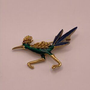 Designer Vintage BOUCHER Road Runner Brooch - Signed and Numbered 8390P